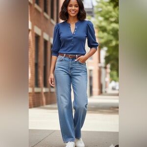 Verónica bear jeans top/blouses size S